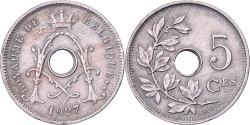 World Coins - Belgium, Albert I, 5 Centimes, 1927, Brussels, Copper-nickel, , KM:66