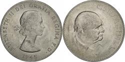 World Coins - Great Britain, Elizabeth II, Crown, Churchill, 1965, London, Copper-nickel