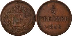 World Coins - Coin, German States, WURTTEMBERG, Wilhelm I, 1/2 Kreuzer, 4 Pfennig, 1852