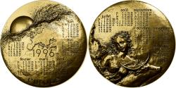 World Coins - France, Medal, Calendrier, Europe, 1996, Monnaie de Paris, Bronze, Mayot,