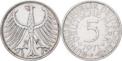 World Coins - Federal Republic of Germany, 5 Mark, 1971, Hamburg, Silver, , KM:112.1