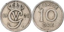 World Coins - Sweden, 10 Öre, 1921