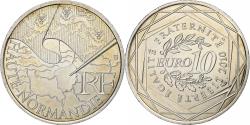 World Coins - France, 10 Euro, Haute-Normandie, 2010, Pessac, Silver,