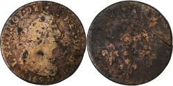 World Coins - France, Louis XIV, Liard, 1697, Copper, , Gadoury:81