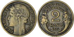 World Coins - Coin, France, Morlon, 2 Francs, 1934, , Aluminum-Bronze, KM:886