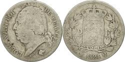 World Coins - Coin, France, Louis XVIII, Louis XVIII, 2 Francs, 1824, Perpignan,