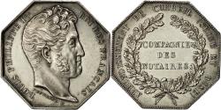 World Coins - France, Token, Louis XVIII, Compagnie des Notaires de Corbeil, Peuvrier