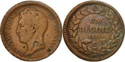 World Coins - Coin, Monaco, Honore V, Decime, 1838, Monaco, , Copper, KM:97.1
