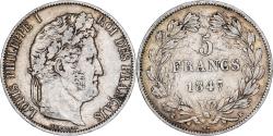 World Coins - Coin, France, Louis-Philippe, 5 Francs, 1847, Bordeaux, , Silver
