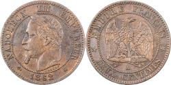 World Coins - France, Napoleon III, 2 Centimes, 1862, Paris, Bronze, , Gadoury:104