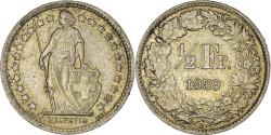 World Coins - Coin, Switzerland, 1/2 Franc, 1959, Bern, , Silver, KM:23