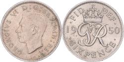 World Coins - Coin, Great Britain, 6 Pence, 1950