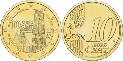 World Coins - Austria, 10 Euro Cent, 2010, Vienna, BU, , Nordic gold, KM:3139