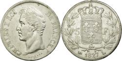 World Coins - Coin, France, Charles X, 5 Francs, 1827, Bayonne, , Silver, KM:728.8