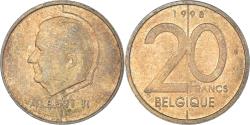 World Coins - Coin, Belgium, 20 Francs, 20 Frank, 1998