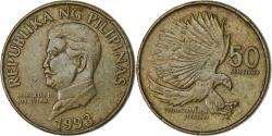 World Coins - Philippines, 50 Sentimos, 1993, Brass, , KM:242.3