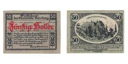 World Coins - Banknote, Austria, Geinberg O.Ö. Gemeinde, 50 Heller, paysage, 1920