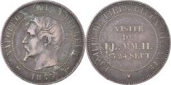 World Coins - France, Token, Napoléon III, visite de la ville de Lille, 1853,