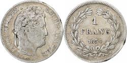 World Coins - France, Louis-Philippe I, Franc, 1834, Lille, Silver, , Gadoury:453