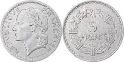 World Coins - France, 5 Francs, Lavrillier, 1947, Beaumont-Le-Roger, Aluminum,
