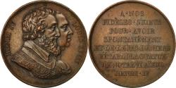 World Coins - France, Medal, Henri IV / Louis XVIII, Undated, Gayrard, , Cuivre