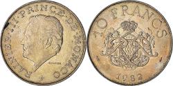 World Coins - Monaco, Rainier III, 10 Francs, 1982, , Copper-Nickel-Aluminum, KM:154
