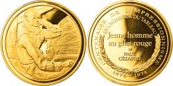 World Coins - France, Medal, Arts & Culture, Jeune homme au gilet rouge de Paul Cézanne