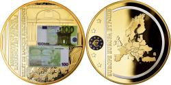 World Coins - France, Medal, Billet de Banque Européenne, 100 Euro, , Copper Gilt