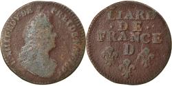 World Coins - Coin, France, Louis XIV, Liard de France au buste âgé, troisième type, Liard