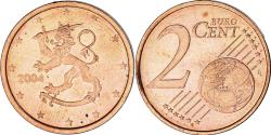 World Coins - Finland, 2 Euro Cent, 2004, , Copper Plated Steel, KM:99