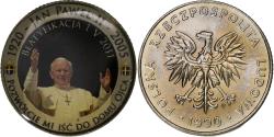 World Coins - Poland, Token, Le Pape Jean-Paul II, 1990, Copper-nickel, Colorized,