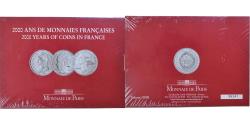 World Coins - France, Coffret 3x 5 Francs, 2000 Ans de Monnaies Françaises (3/3), 2000, BU