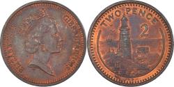 World Coins - Coin, Gibraltar, 2 Pence, 1988