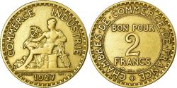 World Coins - Coin, France, Chambre de commerce, 2 Francs, 1927, , Aluminum-Bronze