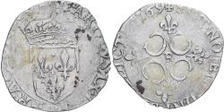 World Coins - France, Charles IX, Sol Parisis, 1569, Villeneuve-lès-Avignon, Billon