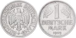 World Coins - Federal Republic of Germany, Mark, 1959, Stuttgart, Copper-nickel,