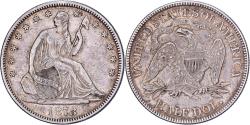 1874年 シーッティドリバティ50セント 1874年 シーッティドリバティ50セント 1874-S SEATED LIBERTY