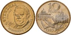 World Coins - Coin, France, Stendhal, 10 Francs, 1983, Paris, série FDC,