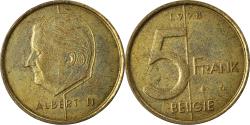 World Coins - Coin, Belgium, 5 Francs, 5 Frank, 1998