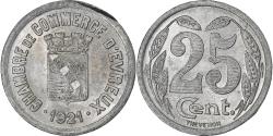 World Coins - France, Chambre de commerce d'Evreux, 25 Centimes, 1921, , Aluminium