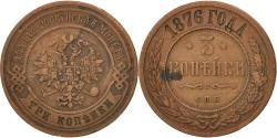World Coins - Coin, Russia, Nicholas II, 3 Kopeks, 1876, Saint-Petersburg, , Copper