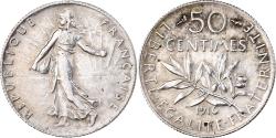 World Coins - Coin, France, Semeuse, 50 Centimes, 1916, Paris, , Silver, KM:854