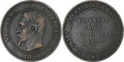 World Coins - France, Napoleon III, Module de 10 Centimes, 1854, Paris, Epreuve, Bronze