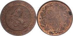 World Coins - Netherlands, William III, 2-1/2 Cent, 1881, Bronze, , KM:108.1