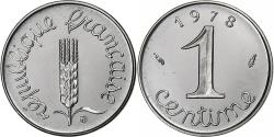 World Coins - France, 1 Centime, Épi, 1978, MDP, série FDC, Stainless Steel,