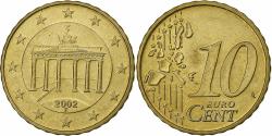 World Coins - GERMANY - FEDERAL REPUBLIC, 10 Euro Cent, 2002, Stuttgart, Brass, , KM:210
