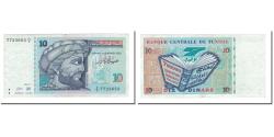World Coins - Banknote, Tunisia, 10 Dinars, 1994, 1994-11-07, KM:87, AU(50-53)