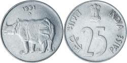 World Coins - INDIA-REPUBLIC, 25 Paise, 1991
