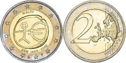 World Coins - Malta, 2 Euro, 2009, Paris, 10 TH ANNIVERSARY UEM., , Bi-Metallic
