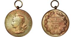 World Coins - France, Medal, Musique, Festival de la Madeleine (Nord), 1894, Vernon